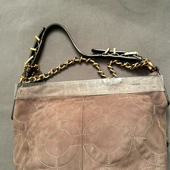 Coach Suede and snakeskin hobo - Picture 8 of 15
